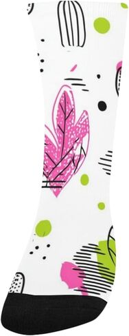 جوارب Pop Art Cacti للمشي لمسافات طويلة - جوارب شتوية حرارية سميكة دافئة للأطفال الصغار للأولاد والبنات للمدرسة، والارتداء اليومي والأنشطة الخارجية in Saudi Arabia