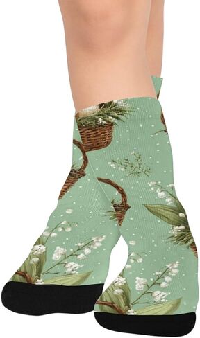 Easter Egg Basket Hiking Socks - Toddler Boys & Girls Warm Thick Thermal Winter Crew Socks for School, Daily Wear & Outdoor Activities in Saudi Arabia