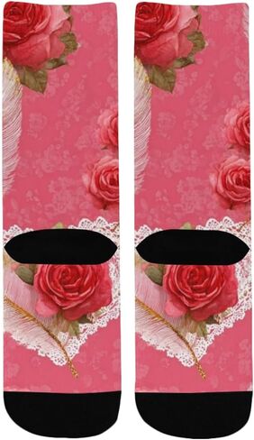 Vintage Heart Bloom Hiking Socks - Toddler Boys & Girls Warm Thick Thermal Winter Crew Socks for School, Daily Wear & Outdoor Activities in Saudi Arabia