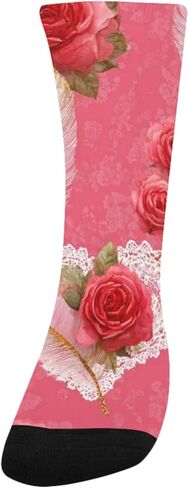 Vintage Heart Bloom Hiking Socks - Toddler Boys & Girls Warm Thick Thermal Winter Crew Socks for School, Daily Wear & Outdoor Activities in Saudi Arabia