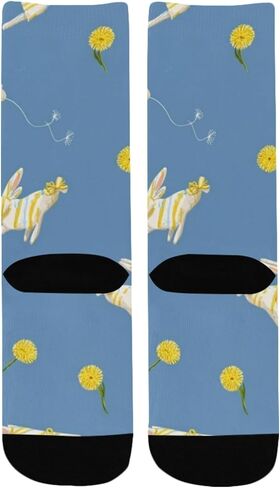 Dandelion Bunny Blue Hiking Socks - Toddler Boys & Girls Warm Thick Thermal Winter Crew Socks for School, Daily Wear & Outdoor Activities in Kuwait