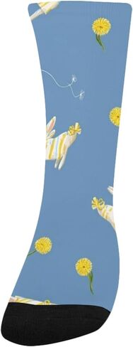 Dandelion Bunny Blue Hiking Socks - Toddler Boys & Girls Warm Thick Thermal Winter Crew Socks for School, Daily Wear & Outdoor Activities in Kuwait