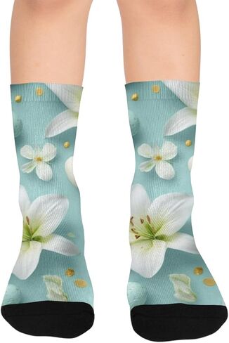 جوارب المشي لمسافات طويلة على شكل بيضة عيد الفصح من ليلي - جوارب شتوية حرارية سميكة دافئة للأولاد والبنات الصغار للمدرسة، والارتداء اليومي والأنشطة الخارجية in Kuwait