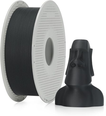 Bambu Lab Matte PLA Filament for 3D Printer, Smooth Matte Finish, 3D Printing PLA Filament, No Deformation and Tangle, AMS Compatible 3D Printing Material with Spool, Charcoal in Kuwait