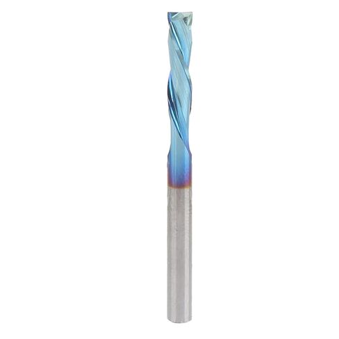 5Pcs Milling 2 Flute Straight Shank, Tungsten Steel CNC Carved End Mill, 3175x12x40mm. Router Bit, Blue Coating for Engraving, Cutting Low Carbon Steel, Aluminum, Copper, Iron in Saudi Arabia
