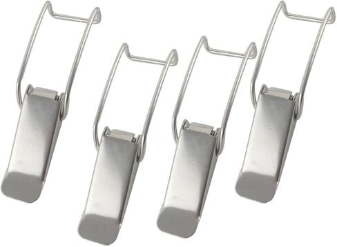 Latch Lock Cabinet Boxes Spring Loaded Latch Catch Stainless Steel Toggle Hasp Sliding Door Simple Window Hardware Tool Box Lock in Saudi Arabia