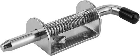 Slide Latch,Gate Bolt Lock,Bolt Sliding Door Lock, 2Pcs Garage Door Lock Latch Spring Latch Stainless Steel Spring Bolts Latches Security Barrel Bolt Latch Cabinet s Hardware (Color : 2 in Saudi Arabia