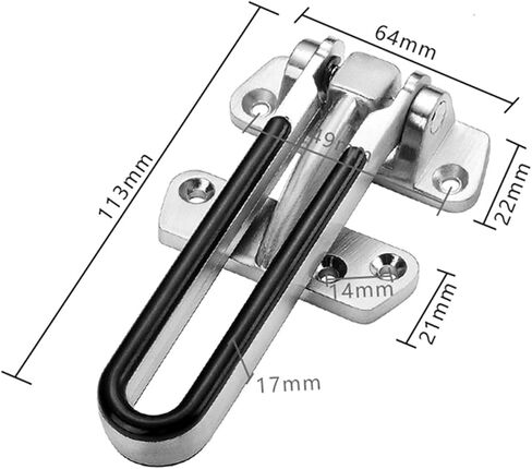 Door Chain Lock,Chain Safe Buckle,Latch Safety Limiter,Anti-Theft Buckle Door Buckle Buckle Anti-Theft Chain Door Chain Hotel Hotel Door Anti-Lock Buckle Concealed Safety Chain, 5PCS in Saudi Arabia