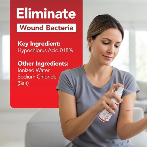 بخاخ شفاء البشرة للإسعافات الأولية من QUQU - طبيعي وغير سام مع درجة حموضة متوازنة، بدون لسعة، خالي من الكحول | للبشرة الحساسة أو المعرضة للاحمرار (3.8 أونصة سائلة) in Kuwait