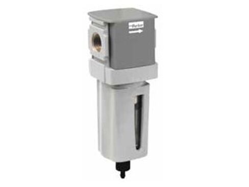 Parker Hannifin P32FB93EGAN Series P32FB Aluminum Global Modular Compact Particulate Filter, 5 µ Element, Poly Bowl with Bowl Guard, Auto Drain and Without Mounting Bracket, 3/8" NPT Port in Saudi Arabia