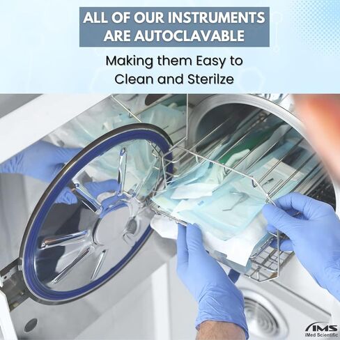 2 Piece Curved & Straight 8" Hemostat Set, Stainless Steel Locking Tweezer Clamps - Ideal Hemostats for Nurses, Fishing Forceps, Crafts and Hobby in Kuwait