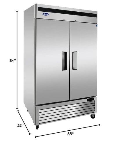 Atosa USA MBF8507GR Refrigerator, Reach-In, 54.4", Silver in Saudi Arabia