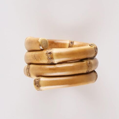 مجموعة حلقات مناديل الخيزران الطبيعية المكونة من 6 قطع، حلقات حامل مناديل الروطان المصنوعة يدويًا لتزيين طاولة الطعام الصيفية لعيد الأب لحفلات الزفاف والولائم والعيد وعيد الميلاد وديكور حفلات أعياد الميلاد in Kuwait