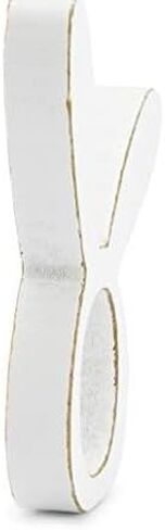 حلقات مناديل أرنب بتصميم AuldHome (مجموعة من 4)؛ حلقات منديل خشبية لأذن أرنب عيد الفصح والعطلات in Kuwait