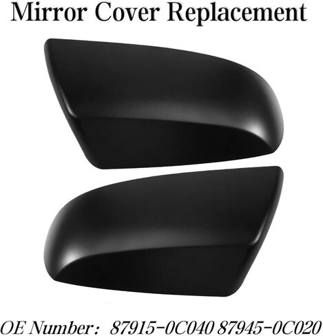 Side View Mirror Cover Caps Black Compatible with Toyota Tundra 2007-2021 Outer Mirror Cover Replace 87945-0C020 87915-0C040 Pair in Saudi Arabia