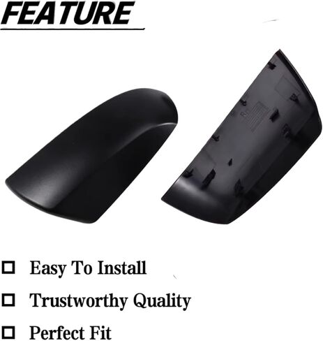 Side View Mirror Cover Caps Black Compatible with Toyota Tundra 2007-2021 Outer Mirror Cover Replace 87945-0C020 87915-0C040 Pair in Saudi Arabia