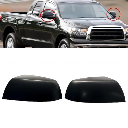 Side View Mirror Cover Caps Black Compatible with Toyota Tundra 2007-2021 Outer Mirror Cover Replace 87945-0C020 87915-0C040 Pair in Saudi Arabia