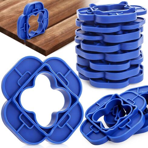 Elsjoy 24 Pack 4-in-1 Deck Spacer Tools (5/32", 3/16", 1/4", 5/16"), Blue Deck Board Spacers for Composite, PVC, Hardwood & Pressure Treated Decking Board in Saudi Arabia