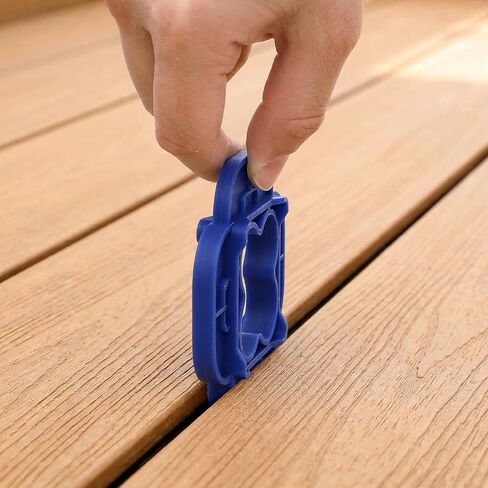 Elsjoy 24 Pack 4-in-1 Deck Spacer Tools (5/32", 3/16", 1/4", 5/16"), Blue Deck Board Spacers for Composite, PVC, Hardwood & Pressure Treated Decking Board in Saudi Arabia