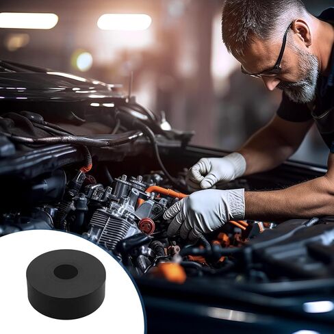 8 PCS Multi Purpose Rubber Spacer, 1-9/16" OD x 1/2" ID x 3/5" Thickness Rubber Washers for Screws, Anti Vibration Pads for Bolts, Car, Boat, Home (40 * 12 * 15mm) in Kuwait