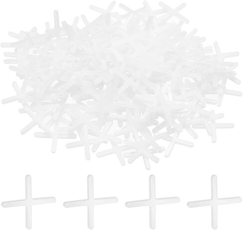 PATIKIL 3/64" 1mm Cross Tile Spacers,2000 Pcs Suit 1 mm Plastic Floor Wall Hexagonal Tile Spacers for Floor Wall Spacing Paving Tiling Installation Leveling Laying, White in Saudi Arabia