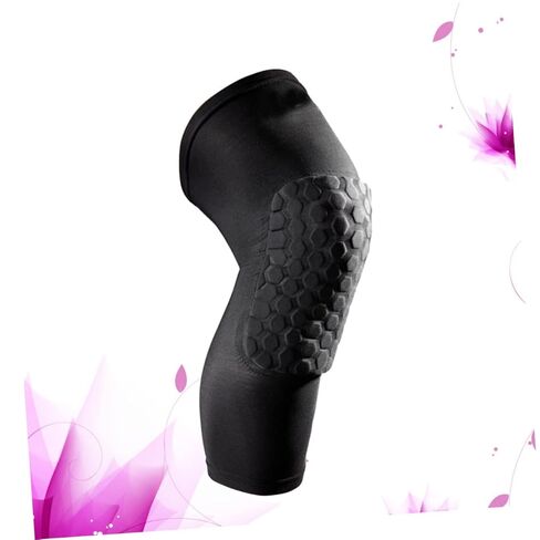 BESTonZON وسادات كرة القدم الرياضية القابلة للتنفس وكرة السلة على شكل قرص العسل وأكمام الساق Acl دعامة الركبة وأكمام ضاغطة للفخذ ودعم الركبة والحماية in Saudi Arabia