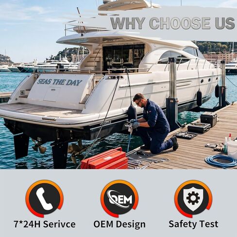 NEW V351HPU1 Hydraulic Power Unit 12V Replacement Compatible with Yacht Marine Trim Tab Pump -HPU w/ 2 Solenoid Valves in Kuwait