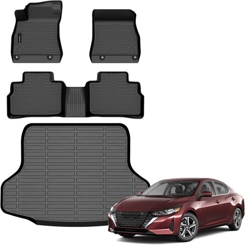 Auxko All Weather Floor Mats for Nissan Frontier 2008-2021 All Season TPE Accessories Guard Odorless Anti-Slip Floor Liners for Nissan Frontier 2008-2021 in Kuwait