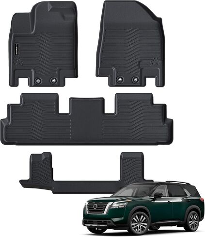 Auxko All Weather Floor Mats for Nissan Frontier 2008-2021 All Season TPE Accessories Guard Odorless Anti-Slip Floor Liners for Nissan Frontier 2008-2021 in Kuwait