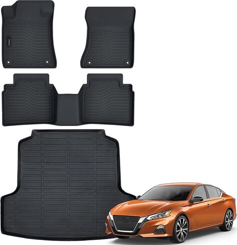Auxko All Weather Floor Mats for Nissan Frontier 2008-2021 All Season TPE Accessories Guard Odorless Anti-Slip Floor Liners for Nissan Frontier 2008-2021 in Kuwait