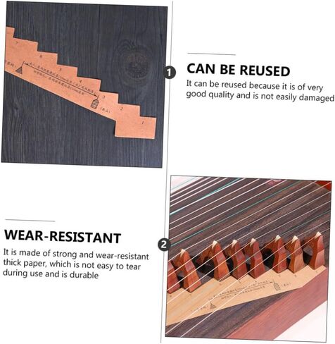Kisangel 10pcs Guzheng Code Placement Diagrams Professional Placement Paper for Guzheng Easy Storage for Beginners in Saudi Arabia