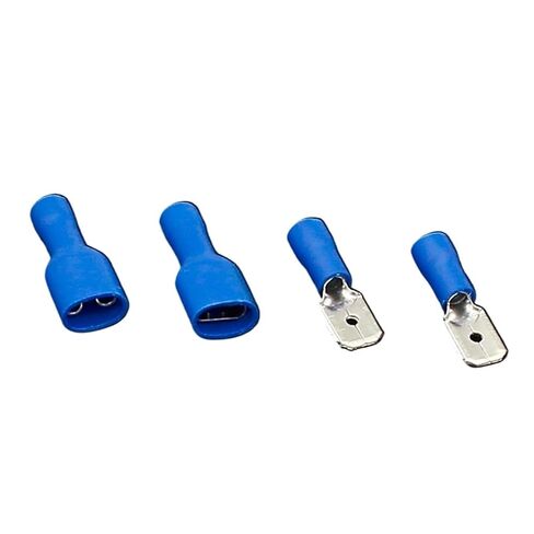 fengpeng 6.3mm Blue Female/Male Spade Insulated Electrical Crimp Terminal Connectors in Saudi Arabia