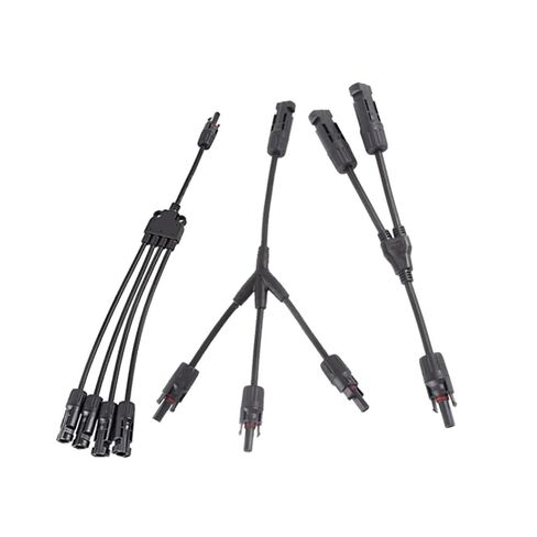 fengpeng 2Y 3Y 4Y Solar photovoltaic Panel Adaptor Cable Connector Y Type Five Way Plug Parallel Connection of Battery Plate Assembly(1Pair 4 in 1 Adapter) in Saudi Arabia