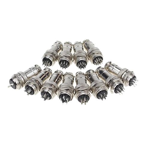 Fengpeng 5/10/20Set GX20 2 3 4 5 6 7 8 9 10 12 14 15 دبوس مقبس توصيل الطيران موصل دائري مقاوم للماء (10 مجموعات (ذكر أنثى)، 6p) in Kuwait