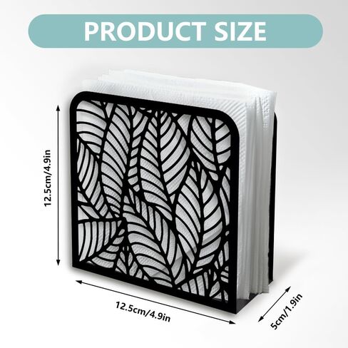 Sunflower and Butterfly Decorative Black Metal Napkin Holder for Table, 4.9" x 4.9" x 1.9" Standing Napkin Holder for Home Kitchen Restaurant Picnic Party Coffee Bar Dining Room in Saudi Arabia