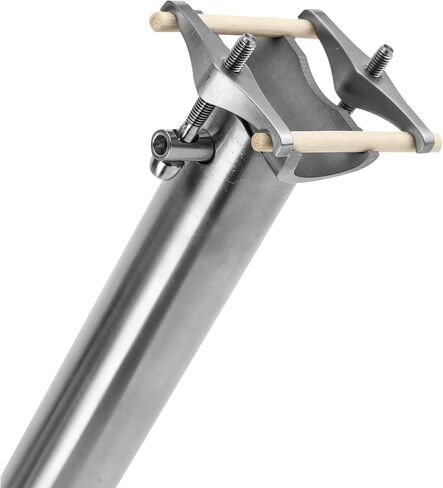 TIBROMTACK Titanium Bike Seatpost 400mm | Ultra-Lightweight | MTB/Road Bike Compatible | Durable 3D Forged Alloy Clamp | Anti-Rust Spline Design in Kuwait