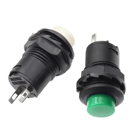 5/10 قطعة مفتاح زر الضغط، DS-428/427 مفتاح زر القفل الذاتي 12 مم مؤقت إيقاف التشغيل الذاتي (أخضر، إعادة تعيين، 5 قطع) in Kuwait