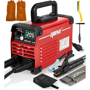 HONE Stick Welder 110v, Upgraded 205Amp Mini Welding Machine with Lift Tig Welding, IGBT Inverter Arc Welder Machine 110v with Hot Start Arc Force Anti-Stick VRD for 1/16"-1/8" Rod, Include 25 Rods. in Kuwait