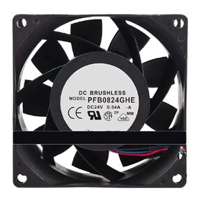 PFB0824GHE 80 * 38 مم 24 فولت 0.54 أمبير 8 سم مروحة تبريد (2 سلك A1) in Kuwait