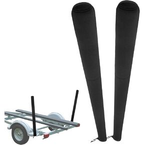 Boat Trailer Guide Pole Cover,Heavy Duty Neoprene Boat Trailer Capped Guide Protective Cover for Jet Ski Boat Sailboat Trailer Boat Trailer Capped Guide Pole Pad Covers 48 Inch,Black(Set of 2) in Kuwait