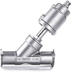 2 "Y نوع صمام مقعد زاوية هوائي DN50 الفولاذ المقاوم للصدأ 304 المشبك ارتفاع درجة حرارة البخار in Kuwait