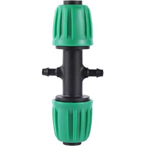 16mm PE Pipe Locked Connector Lock Nuts Garden Water Coupling 1/2'' Pipe 4/7mm Hose Fittings Garden Agriculture Irrigation Joint(DN16 to 4mm Tee) in Kuwait