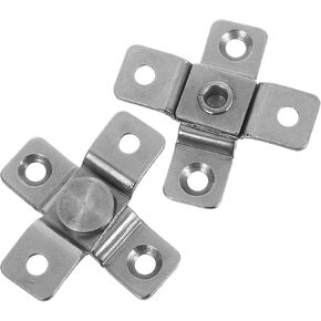 2pcs Stainless Steel Torque Shaft Hinges for Cabinet Doors, Invisible Pivot Door Hinges with 2 Newton Meter Damping Rotation, Adjustable Angle Positioning Hardware for Kitchen in Saudi Arabia