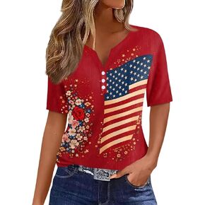 Aztec Print T-Shirt Women Rodeo Country Concert Tops Western Tribal Ethnic Style Shirt Cowgirls Henley Button Down Top in Kuwait