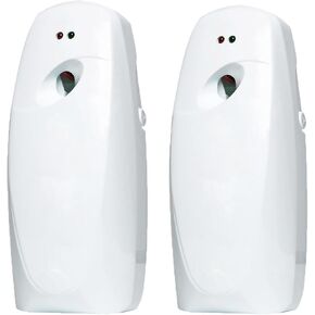 Automatic Air Freshener Spray Dispenser 2-Pack, Wall Mount or Tabletop for Home & Commercial Use, Adjustable Timer for Bathroom, Office, Restroom, Eliminates Odors with Glade Compatible Refill in Kuwait