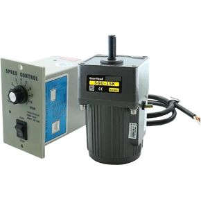 Motor 40W AC 1Phase 220v 50/60hz Asynchronous Induction Shaft 12mm DC(90-1350RPM) in Saudi Arabia