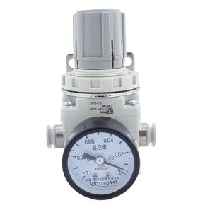 منظم فراغ الضغط السلبي IRV10/20 تركيبات مستقيمة/الكوع مع مقياس الضغط/مفتاح الضغط الرقمي NPN/PNP 1/4(IRV20-C8، مع ZSE30A-01-N) in Kuwait