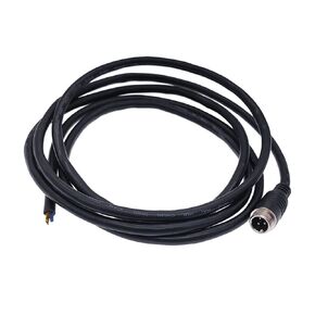 2 متر GX12 موصلات كابل 2pin 3pin 4pin مشترك تمديد كابل التوصيل الذكور والإناث M12 5pin 6pin أسود 1 قطعة (3Pin أنثى) in Kuwait
