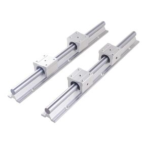 Linear Rail Set SBR12 SBR16 SBR20 SBR25 300 400 500MM 2PCS Linear Guide+4PCS Block Bearing(SBR16,1500mm) in Kuwait