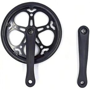 Durable Bike Crank Arm Set with Square Taper Spindle, Ideal for City Folding Bicycles. Enhances Cycling Performance with Smooth Shifting. in Kuwait